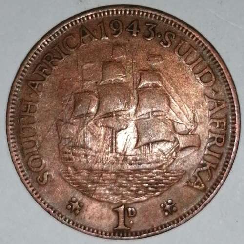 1943 - 1 PENNY - (1D) - UNION OF SOUTH AFRICA