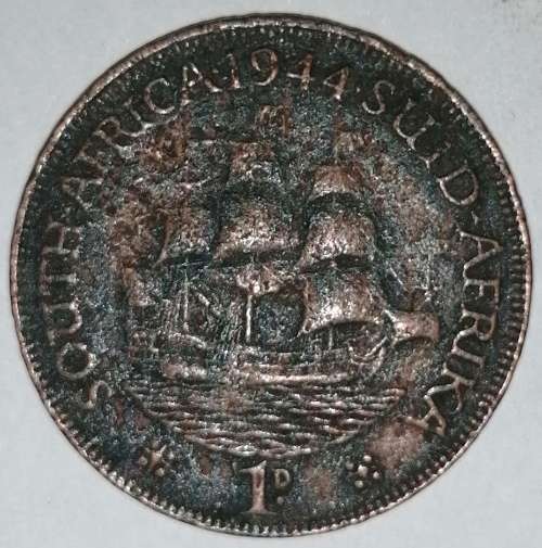 1944 - 1 PENNY - (1D) - UNION OF SOUTH AFRICA
