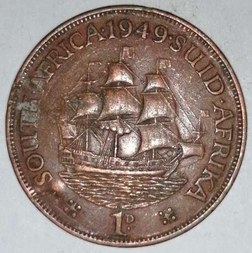 1949 - 1 PENNY - (1D) - UNION OF SOUTH AFRICA