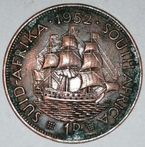 1952 - 1 PENNY - (1D) - UNION OF SOUTH AFRICA