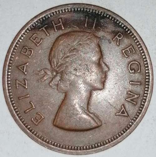 1957 - 1 PENNY - (1D) - UNION OF SOUTH AFRICA