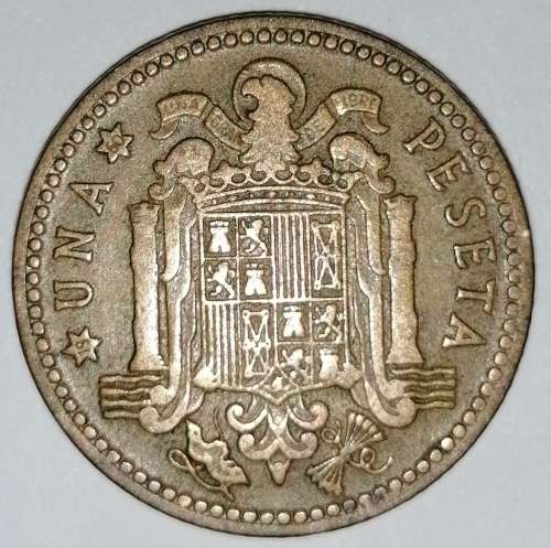1953 (60) - 1 (UNA) PESETA - SPAIN/ESPANA