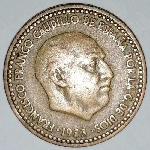 1953 (60) - 1 (UNA) PESETA - SPAIN/ESPANA