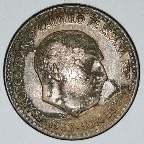 1963 (65) - 1 (UNA) PESETA - SPAIN/ESPANA