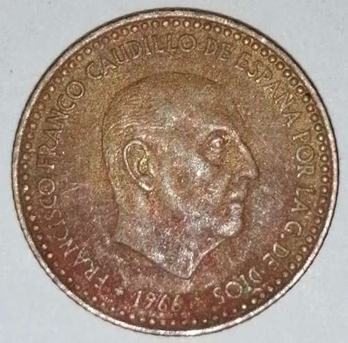 1966 - 1 (UNA) PESETA - SPAIN/ESPANA