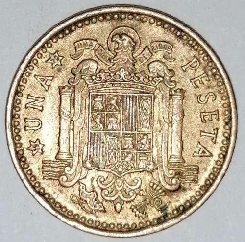 1966 (70) - 1 (UNA) PESETA - SPAIN/ESPANA