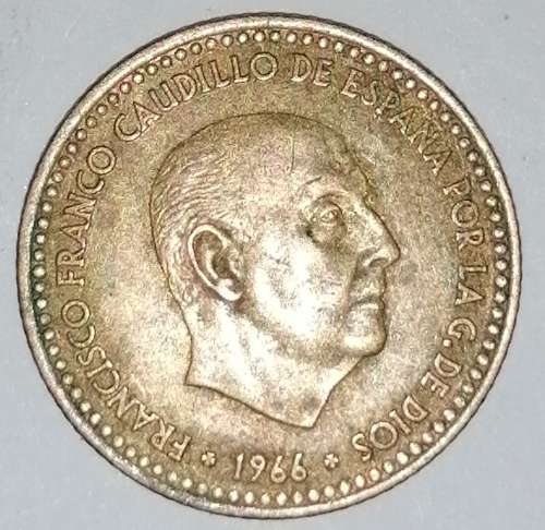 1966 (68) - 1 (UNA) PESETA - SPAIN/ESPANA