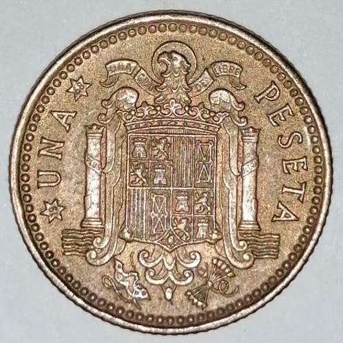 1966 (68) - 1 (UNA) PESETA - SPAIN/ESPANA