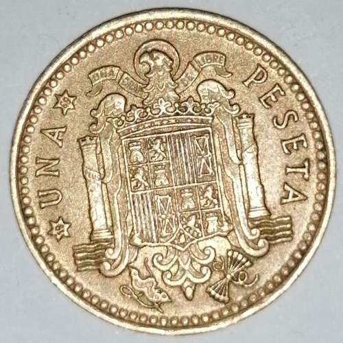 1966 (69) - 1 (UNA) PESETA - SPAIN/ESPANA