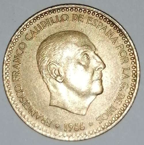 1966 (73) - 1 (UNA) PESETA - SPAIN/ESPANA