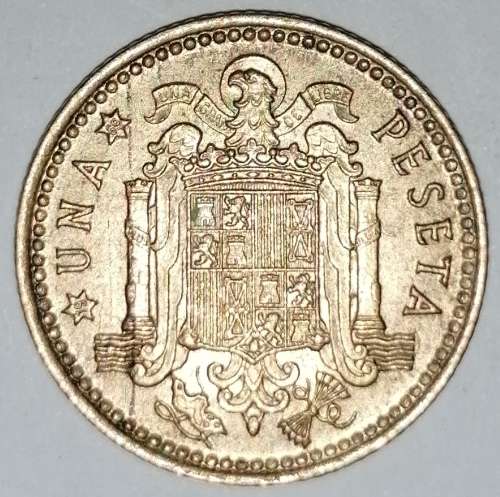1966 (69) - 1 (UNA) PESETA - SPAIN/ESPANA