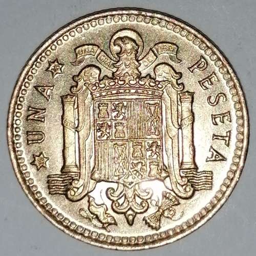 1966 (72) - 1 (UNA) PESETA - SPAIN/ESPANA
