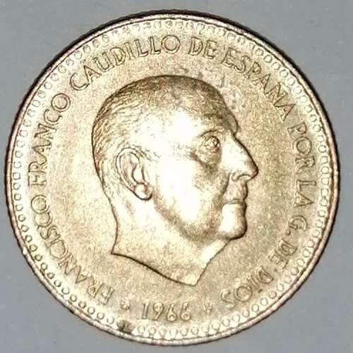 1966 (72) - 1 (UNA) PESETA - SPAIN/ESPANA