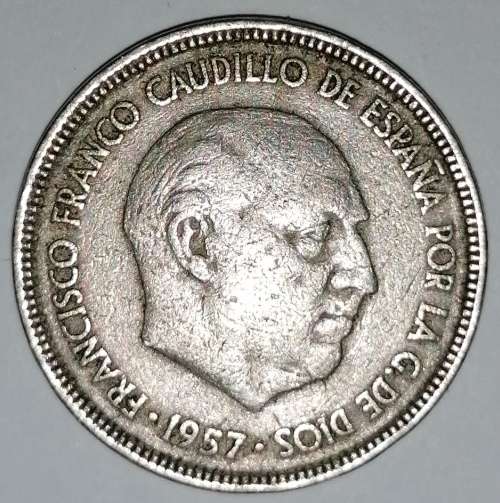 1957 - 5 PESETAS (PTAS) - SPAIN/ESPANA