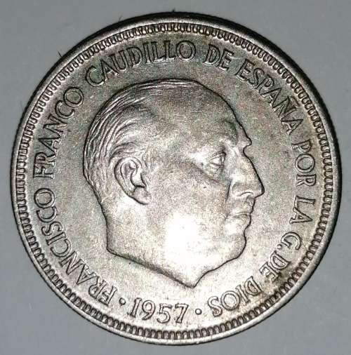 1957 - 5 PESETAS (PTAS) - SPAIN/ESPANA