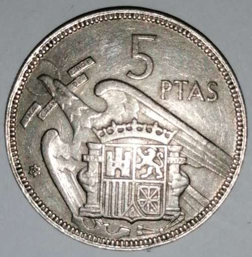 1957 - 5 PESETAS (PTAS) - SPAIN/ESPANA