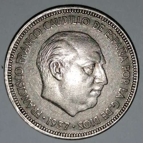 1957 - 5 PESETAS (PTAS) - SPAIN/ESPANA