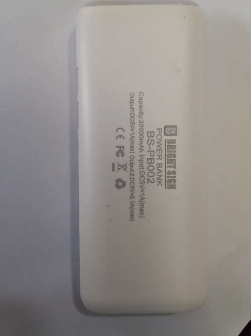 POWER BANK 20000mAH WITH 3LED LIGHT