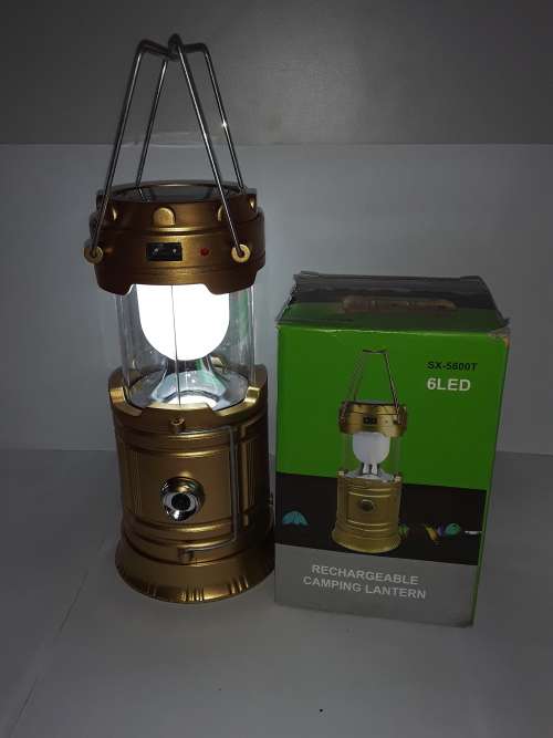 RECHARGEABLE SOLAR CAMPING LANTERN