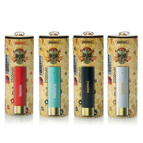 Remax Power Bank 2500mah Bullet shell Powerbank battery external Backup