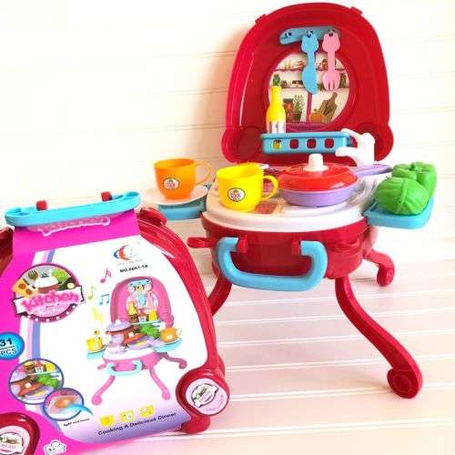 KITCHEN KIDS FUN 31PCS COOKING A DELICIOUS DINNER WITH MUSIC