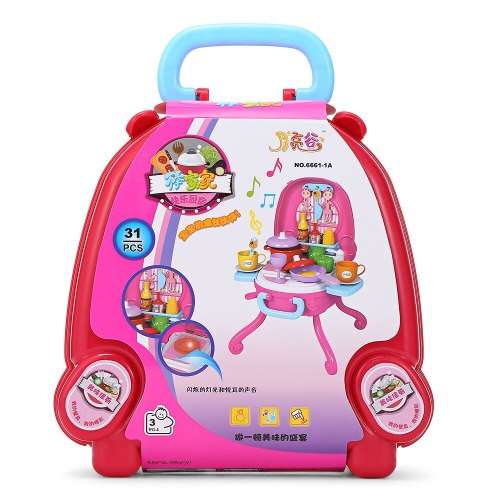 KITCHEN KIDS FUN 31PCS COOKING A DELICIOUS DINNER WITH MUSIC