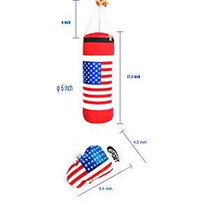 Your Dream Toys Children Boxing Toy Set Champion Punching Bag and Pair of Soft Padded Gloves