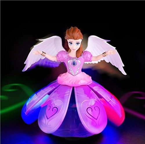 Dancing Angle Girl Robot with Lights and Music AUTO TURNING WHEN MEETING ANY OBSTACLE