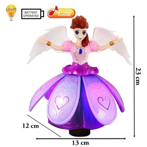 Dancing Angle Girl Robot with Lights and Music AUTO TURNING WHEN MEETING ANY OBSTACLE