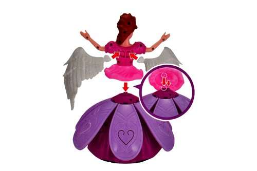 Dancing Angle Girl Robot with Lights and Music AUTO TURNING WHEN MEETING ANY OBSTACLE