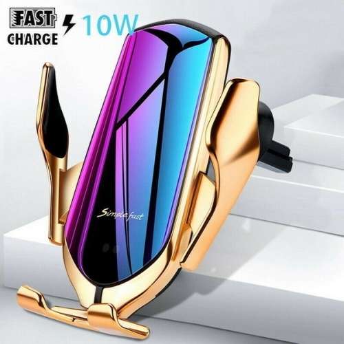 R1 10W Wireless Infrared Sensor Car Charger Phone Holder