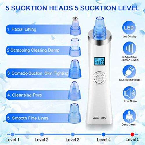 Beauty Skin Care Specialist comedo suction Vacuum Negative Pressure Expert Type Acne Pore cleaning