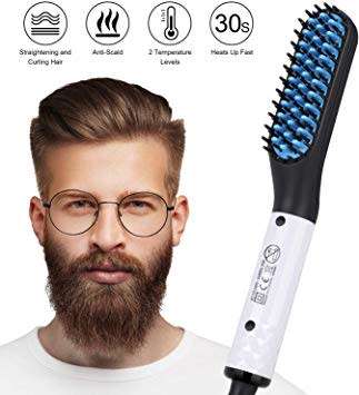 MULTI-FUNCTION MEN HAIR STRAIGHTENING HAIR BRUSH