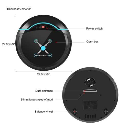 Floor Vacuum Cleaner Rechargeable Smart Cleaning Robot Sweeping