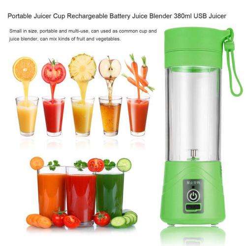 portable and rechargeable battery juice blender