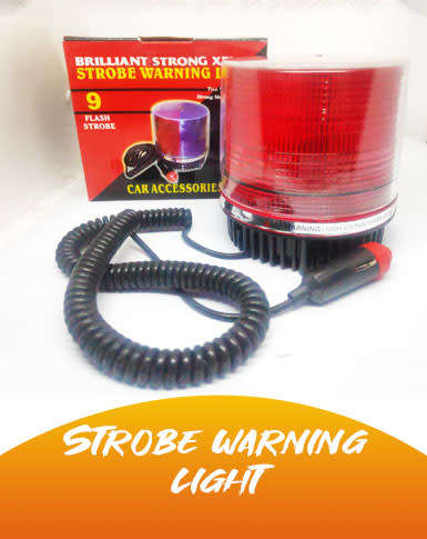 STROBE WARNING LIGHT CAR/TRUCK 12V
