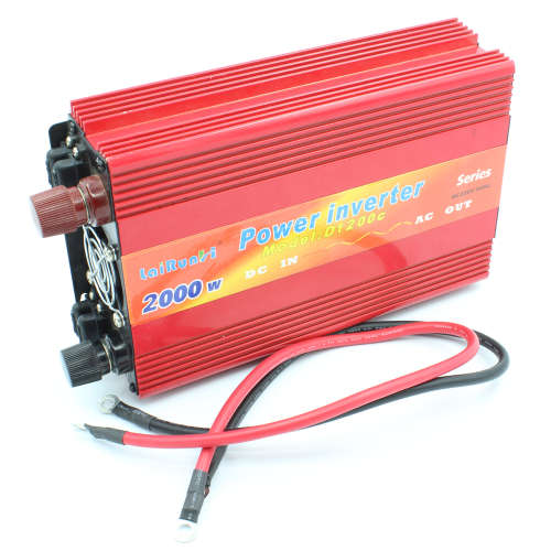 Inverter 2000W DC 12V~24V to AC 220V Power Inverter Adapter Vehicle motor Car Chargers Converter