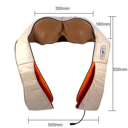 Global Vlotage 4 Buttons Upgraded Kneading Neck Back Waist Electric Massager Office Relax