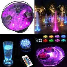 Romote controlled submersible rgb led light