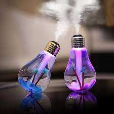 Colorful USB Light Bulb Humidifier Air Purifier Diffuser Atomizer