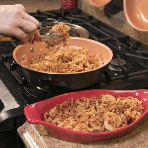 AIR FRY PAN SCRATCH RESISTANT NON-STICK CERAMIC COOKWARE