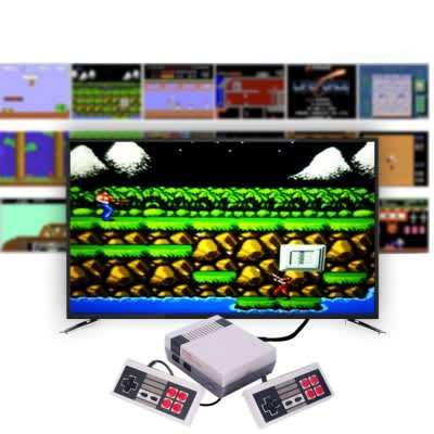 Game Console with 2 Controllers and 600 Built-in Games, lots Fun for the Whole Family