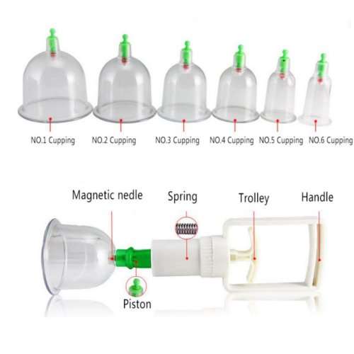 12pcs Therapy-Cupping Medicine Magnet Pull Out Vacuum Apparatus