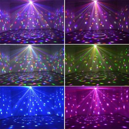 LED Music Crystal Magic Ball Light MP3 USB Disco DJ Stage Light with Remote (no bluetooth)