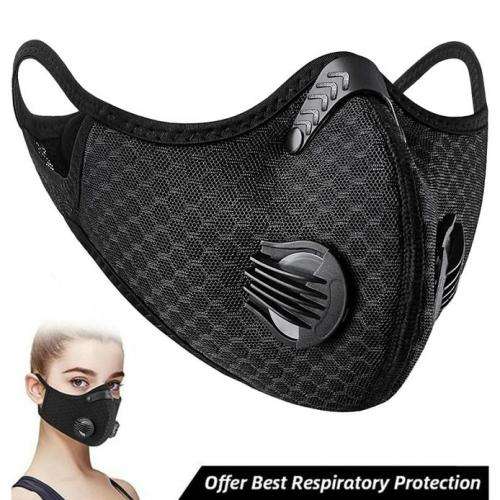 Face Mask Filter KN95 Anit-fog Breathable Dustproof Bicycle double Respirator Sports Protection Dust