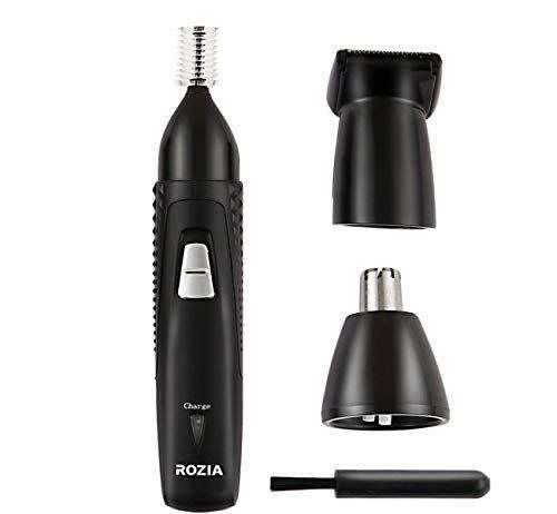 ROZIA 3in1 Nose Trimmer Kit,Hair Clipper Facial Care Tool Portable Shaver Cutting Kit Set Recharge