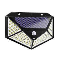 114 LED Outdoor Solar Power PIR all Door Stop Block Systerm Security Portable Burglar Sensors Alarm