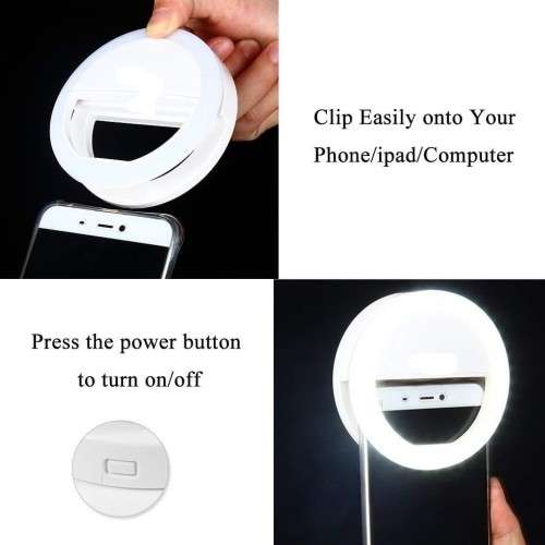Selfie Portable Led Camera Phone Photography Ring Light Enhancing Photograph