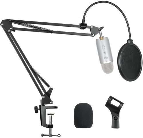 C-Clamp Adjustable Desk Microphone Stand(only stand)