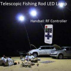 High Power Ultra Bright Telescopic Fishing Rod Led Camping Light For Outdoor with remote